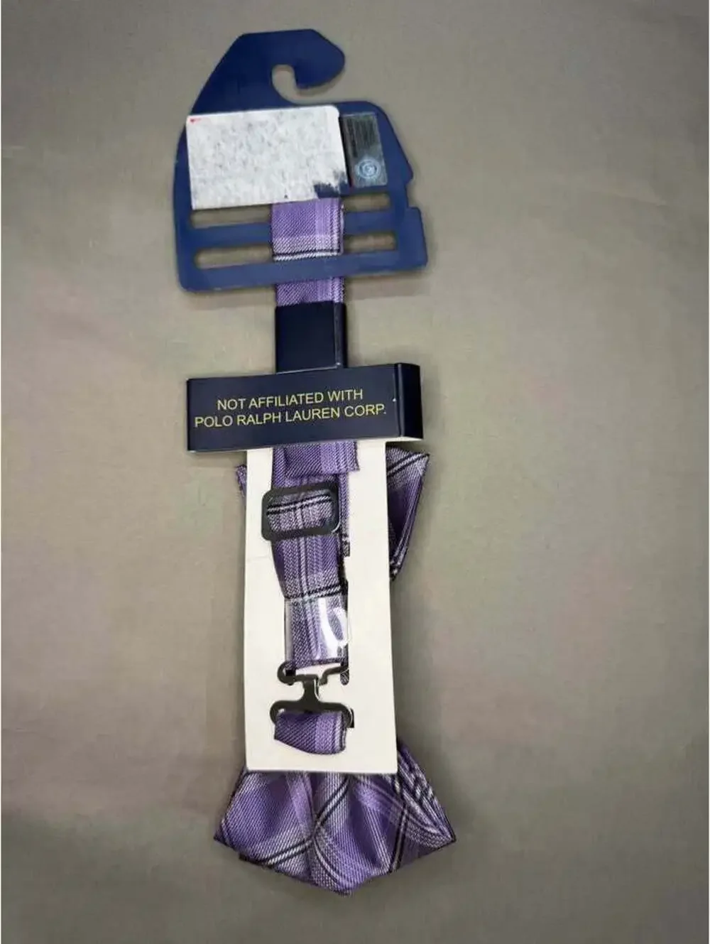 U.S. Polo Assn. Purple Plaid Bow Tie
